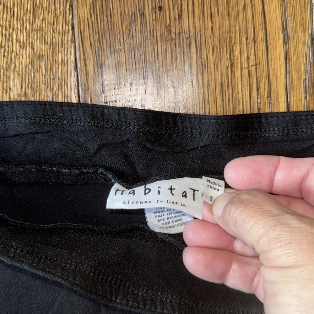 Habitat Black Pull On Crop Skim Trouser Pants